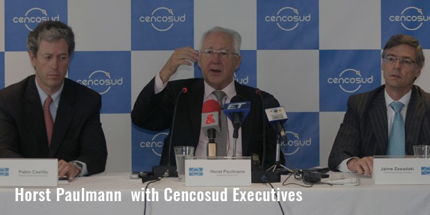 horst paulmann  with cencosud executives