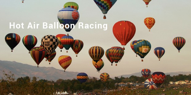 hot air balloon racing