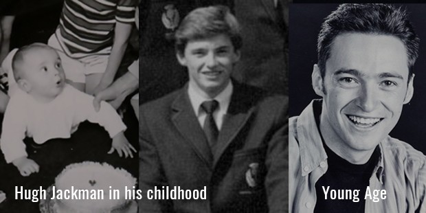 Hugh Jackman in his Childhood