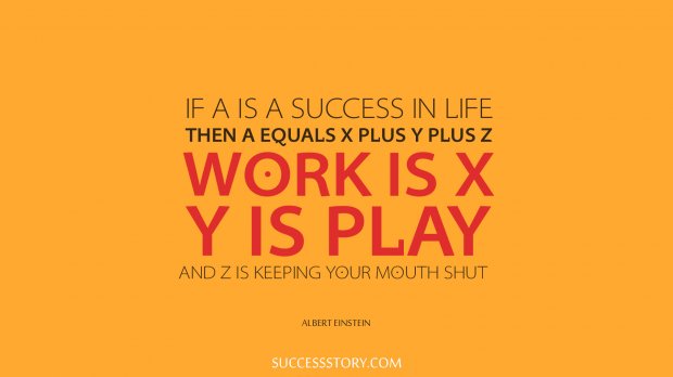 If A is a success in life, then A equals x plus y plus z