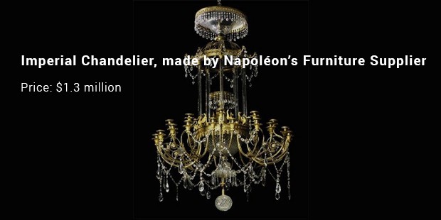 imperial chandelier, made by napoléon’s furniture supplier