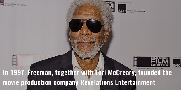 in 1997, freeman, together with lori mccreary, founded the movie production company revelations entertainment