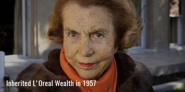 inherited l oreal wealth in 1957