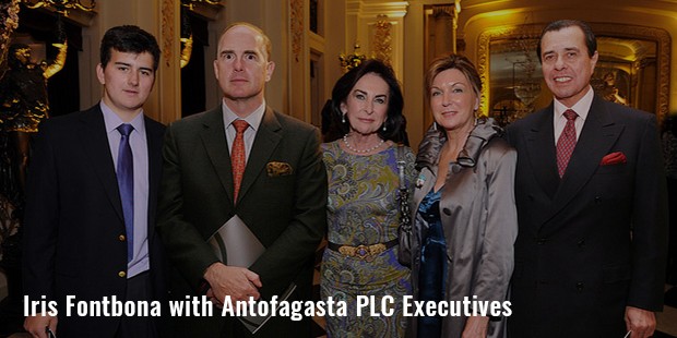 iris fontbona with antofagasta plc executives