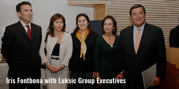 iris fontbona with luksic group executives