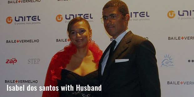 isabel dos santos with husband