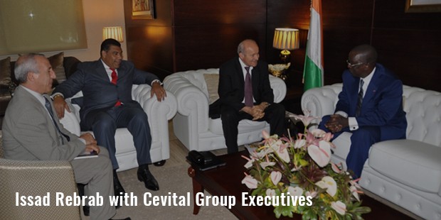 issad rebrab with cevital group executives