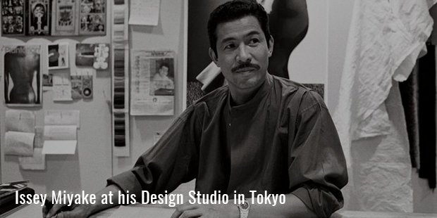 Issey Miyakes at his Fashion Studio in Tokyo