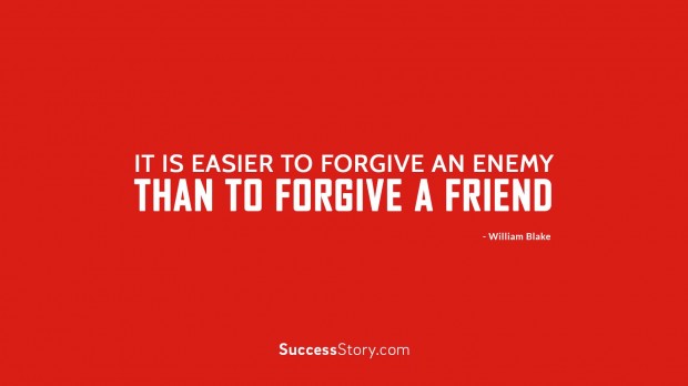 it is easier to forgive