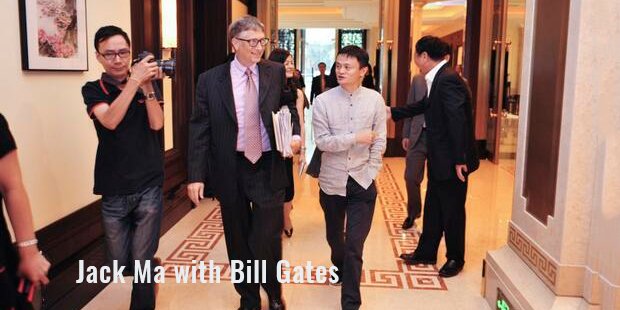 Jack ma with bill gates