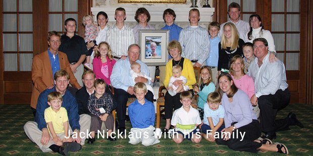 jack nicklaus with family