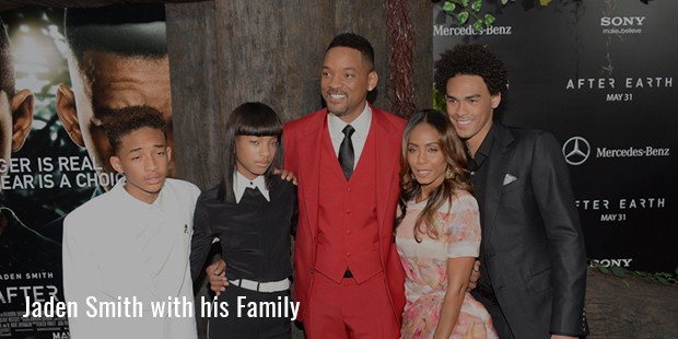 jaden smith with his family