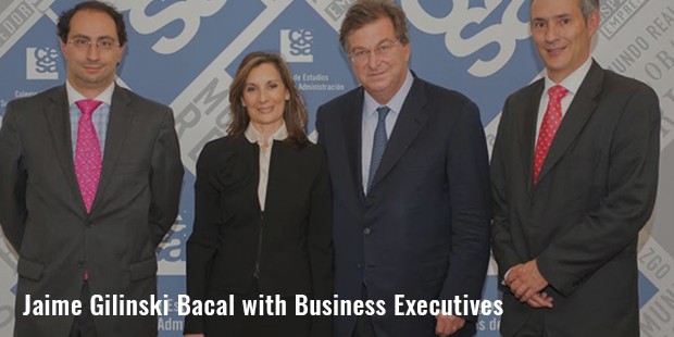 jaime gilinski bacal with business executives