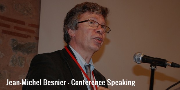 jean michel besnier   conference speaking