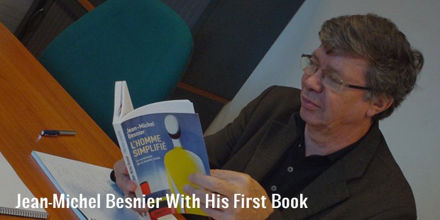 jean michel besnier with his first book