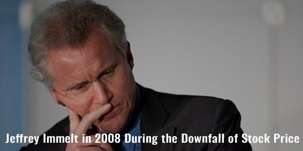 jeffrey immelt in 2008 during the downfall of stock price