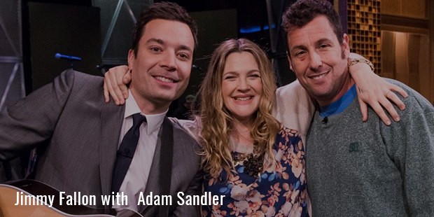 Jimmy Fallon with  Adam Sandler 