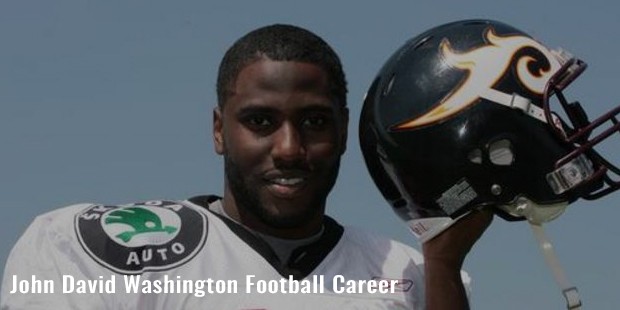 john david washington football career