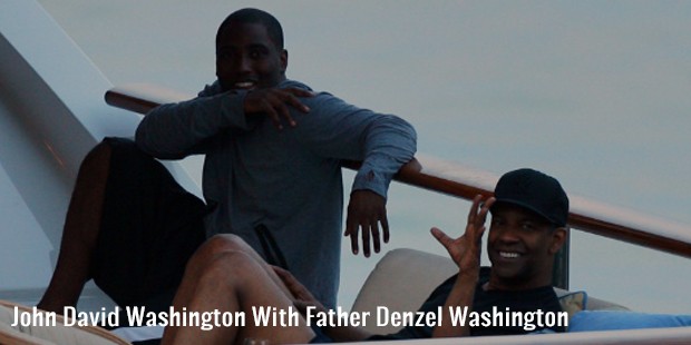 john david washington with father denzel washington