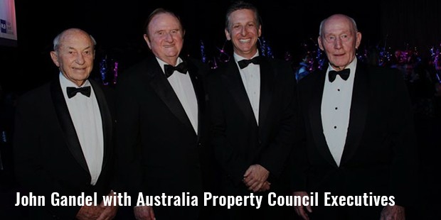 john gandel with australia property council executives