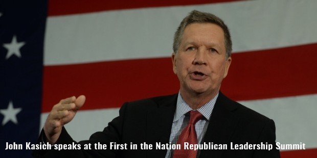 john kasich speaks at the first in the nation republican leadership summit