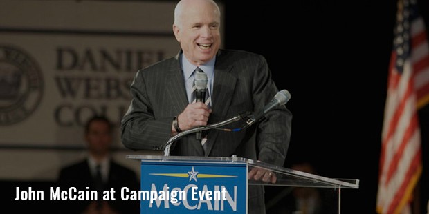 john mccain at campaign event