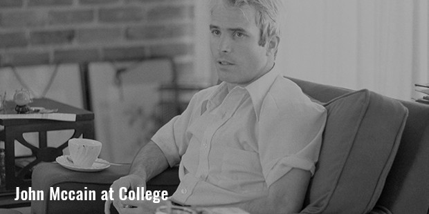 john mccain at college