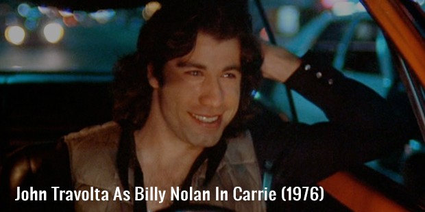 john travolta as billy nolan in carrie  1976 