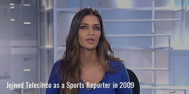 Joined Telecinco as a Sports Reporter in 2009