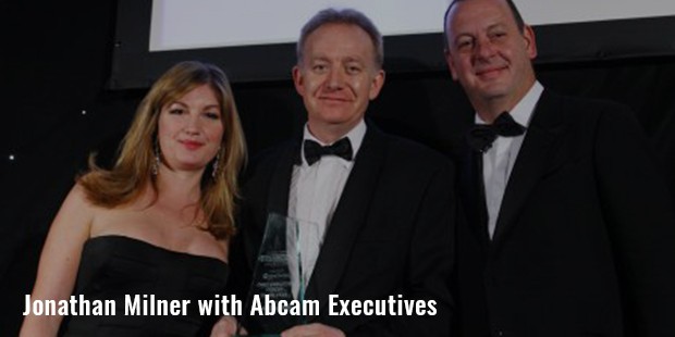 jonathan milner with abcam executives