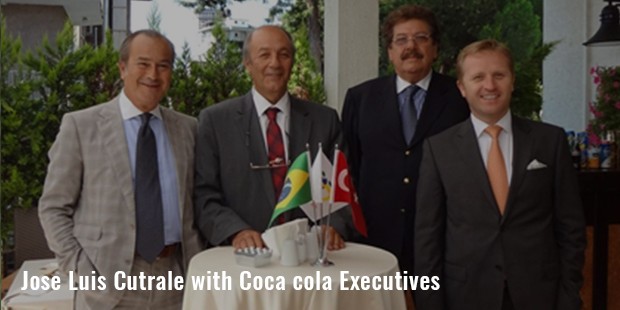 jose luis cutrale with coca cola executives