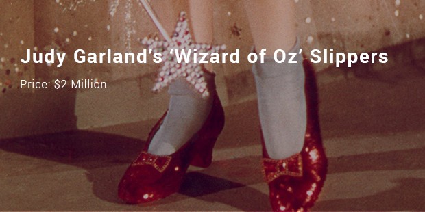 judy garland’s ‘wizard of oz’ slippers