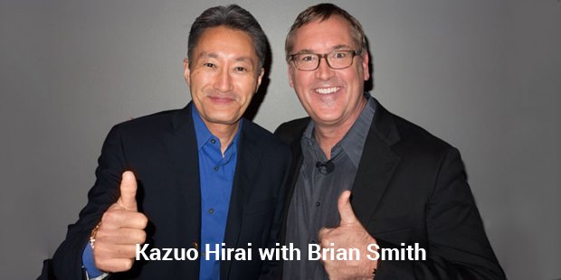 kazuo hirai with brian smith