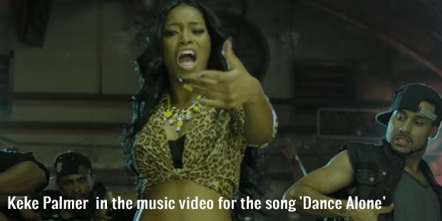 keke palmer  in the music video for the song  dance alone