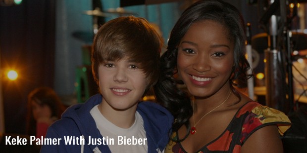 keke palmer with justin bieber