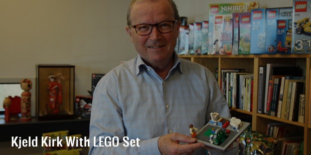 kjeld kirk with lego set