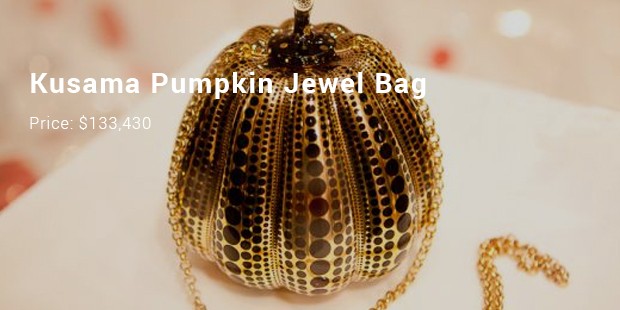 kusama pumpkin jewel bag