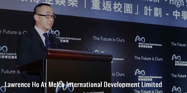 lawrence ho at melco international development limited