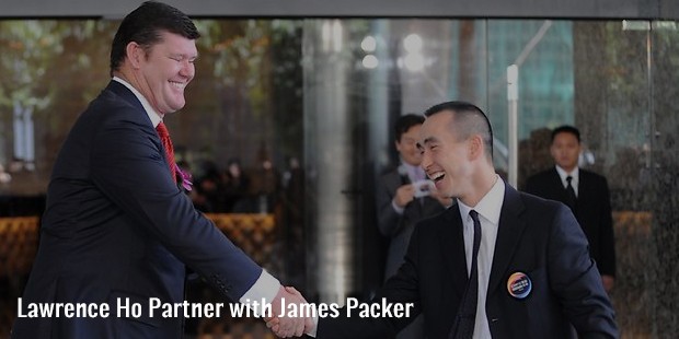 lawrence ho partner with james packer