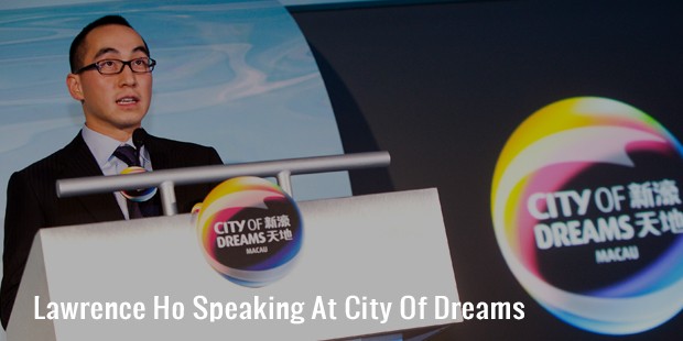 lawrence ho speaking at city of dreams