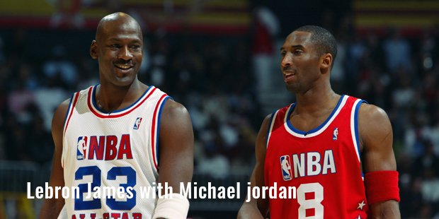 lebron james with michael jordan