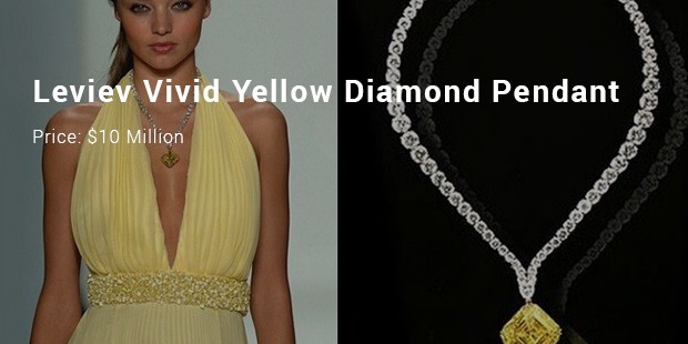 Leviev Vivid Yellow Diamond Pendant