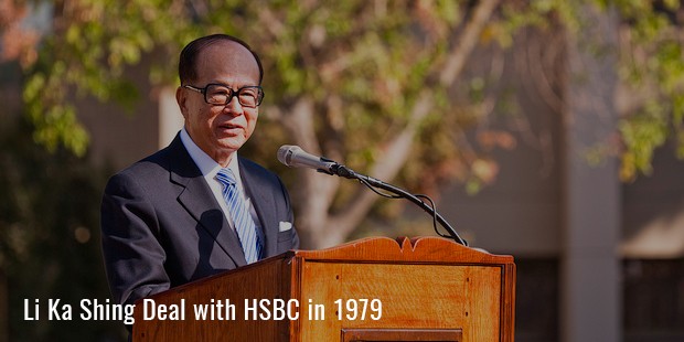 li ka shing deal with hsbc in 1979