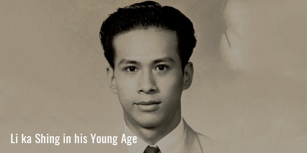 li ka shing in his young age