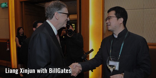 liang xinjun with billgates