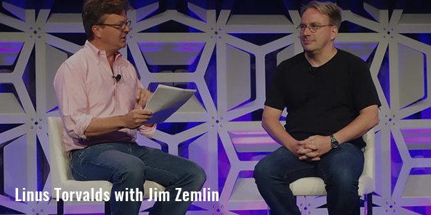 linus torvalds with jim zemlin