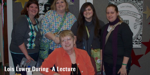 lois lowry during  a lecture