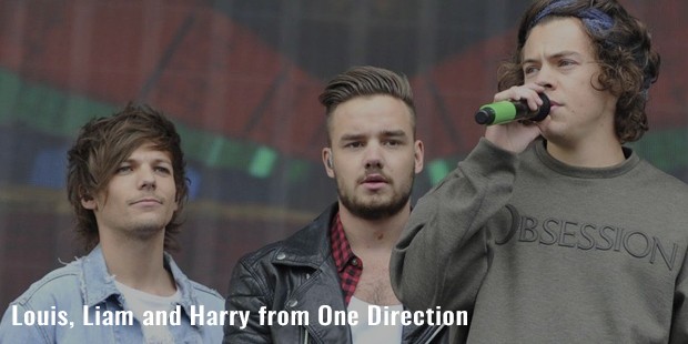 louis, liam and harry from one direction