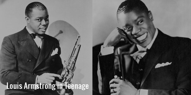 louis armstrong in teenage