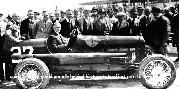 louis chevrolet stand with henry ford